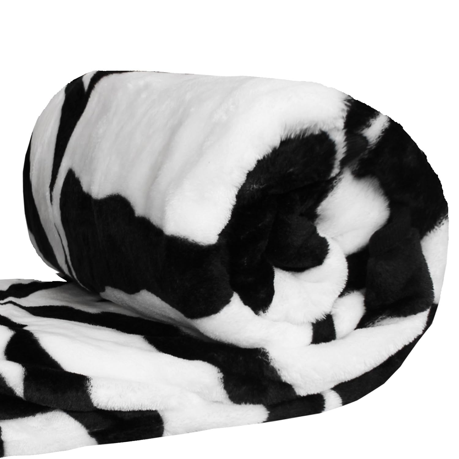 FAUX FUR MINK SOFA BED THROW SOFT WARM BLANKET SINGLE DOUBLE KING SIZE FUR THROW[Zebra,Single
