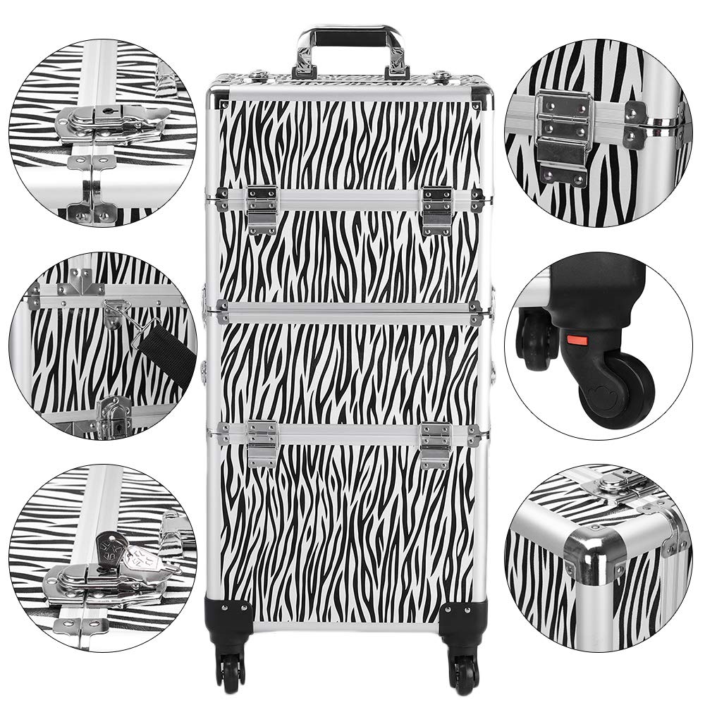 Best Rolling Makeup Case 3 In 1