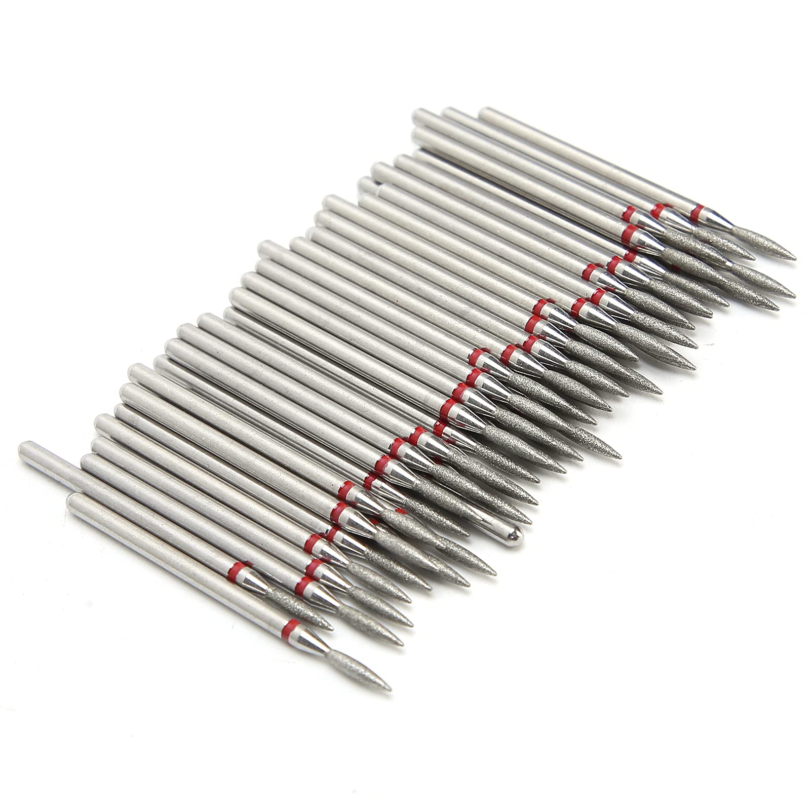 50pcs Nail Drill Bits for Acrylic Manicure Pedicure, Cuticle Polishing Grinding Head, F-1.8mm Manicure Tool Accessory for Salon Supply