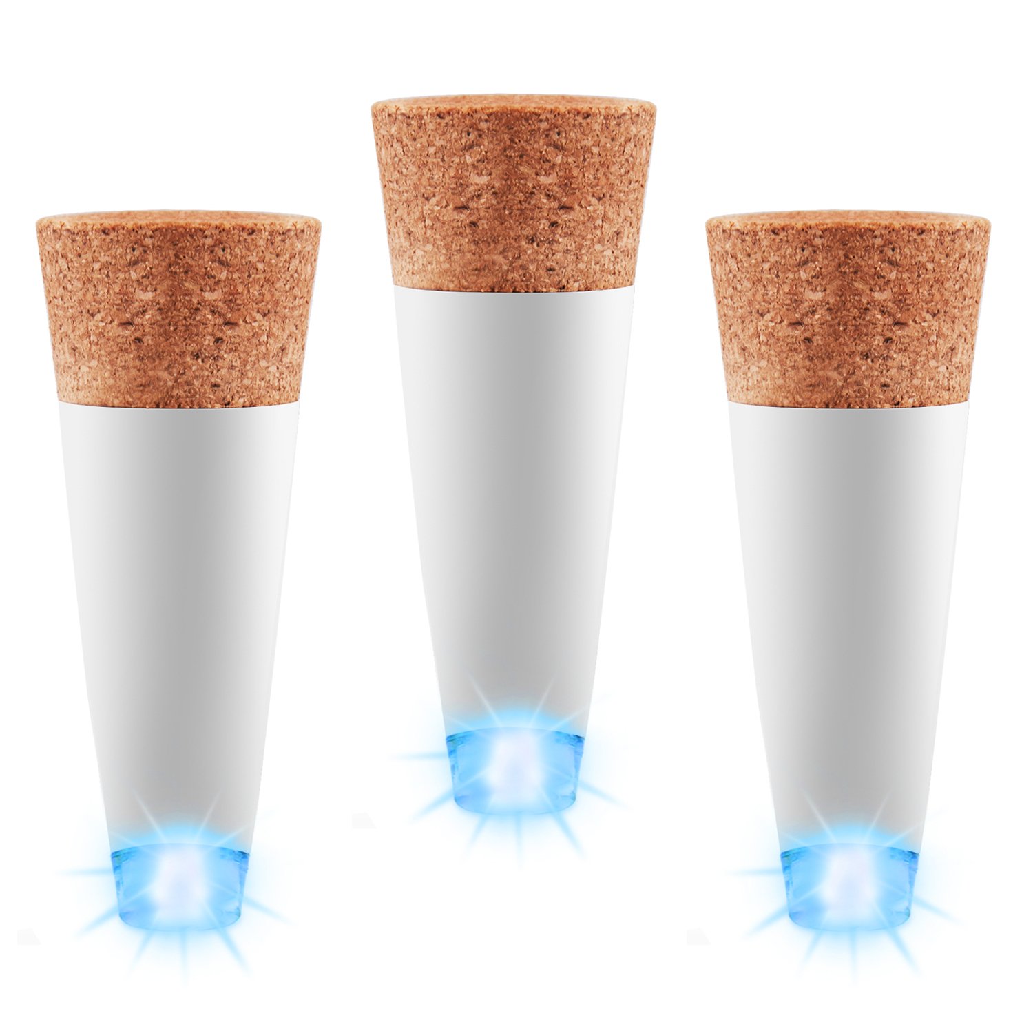 LED Cork Bottle Lights, USB Powered Rechargeable, 12 Lumen Mood Lights