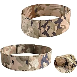 Tan Camouflage Hat Shaper Inserts 2 Pack, Adjustable Flat Top Hat Brim Bands for Cadet Patrol Caps, Daily Wear Outdoor Use