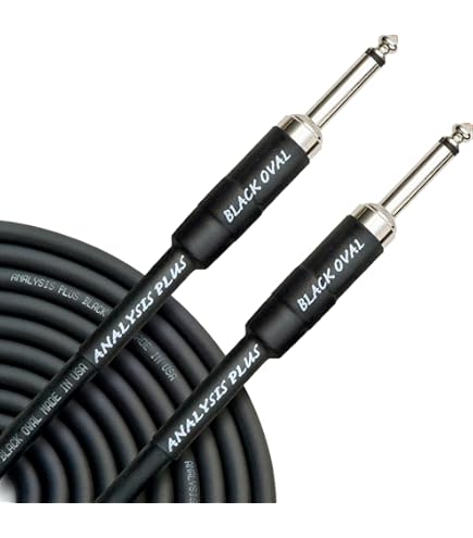Amazon.com: Analysis Plus Black Oval Instrument Cable Straight to