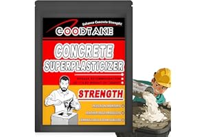 GOODTAKE Concrete Super Plasticizer, Concrete Admixture, High Range Water Reducer - Super plasticizer Cement Additive for Superior Strength, Workability (White, 16 oz)