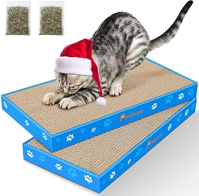 Petslucent Cat Scratching Board Corrugate Double-Sided 2 PCS with Box