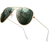 kunchu Classic Aviator Sunglasses for Men Womens Polarized UV Protection Driving Sunglasses
