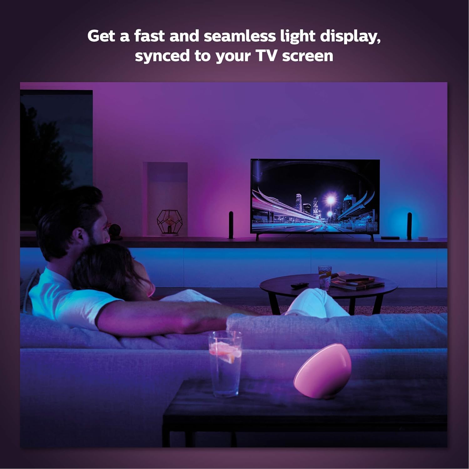 Philips Hue Play HDMI Sync Box, HDMI 4K Splitter, 4 HDMI in 1 Out, Philips Hue Smart Hub and Philips Hue Colored Smart Lights Required: Home Improvement