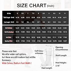 Vepose Women's White Lace Platform Combat Knee High