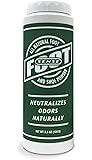 FOOT SENSE All Natural Smelly Shoe & Foot Powder - Foot Odor Eliminator lasts up to 6 months. Safely kills bacteria. Natural formula for smelly shoes and stinky feet. Protects disinfects & deodorizes.
