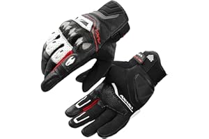 VXW Motorcycle Gloves for Men and Women Full Finger Touchscreen Motorbike Gloves High Protection Biker Gloves for BMX ATV Road Racing