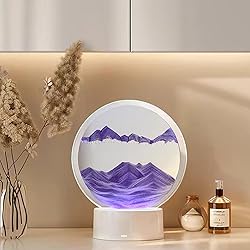 BringLED Moving Sand Art Picture with Lamp, 7 Color