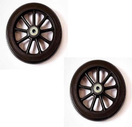 Front and Rear 6” Rollator Replacement Wheel Assembly (2