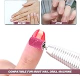 SenZee 240 Grit Sanding Bands for Nail Drill 100 Pcs Pink with Mandrel Kit view 5