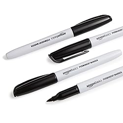 Amazon Basics Fine Tip Point Permanent Markers for