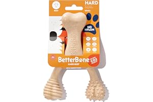 BetterBone - All-Natural, Nylon-Free Dog Chew Toys - Hard Density - Ideal for Strong to Aggressive Chewers - Non-Toxic, Promo