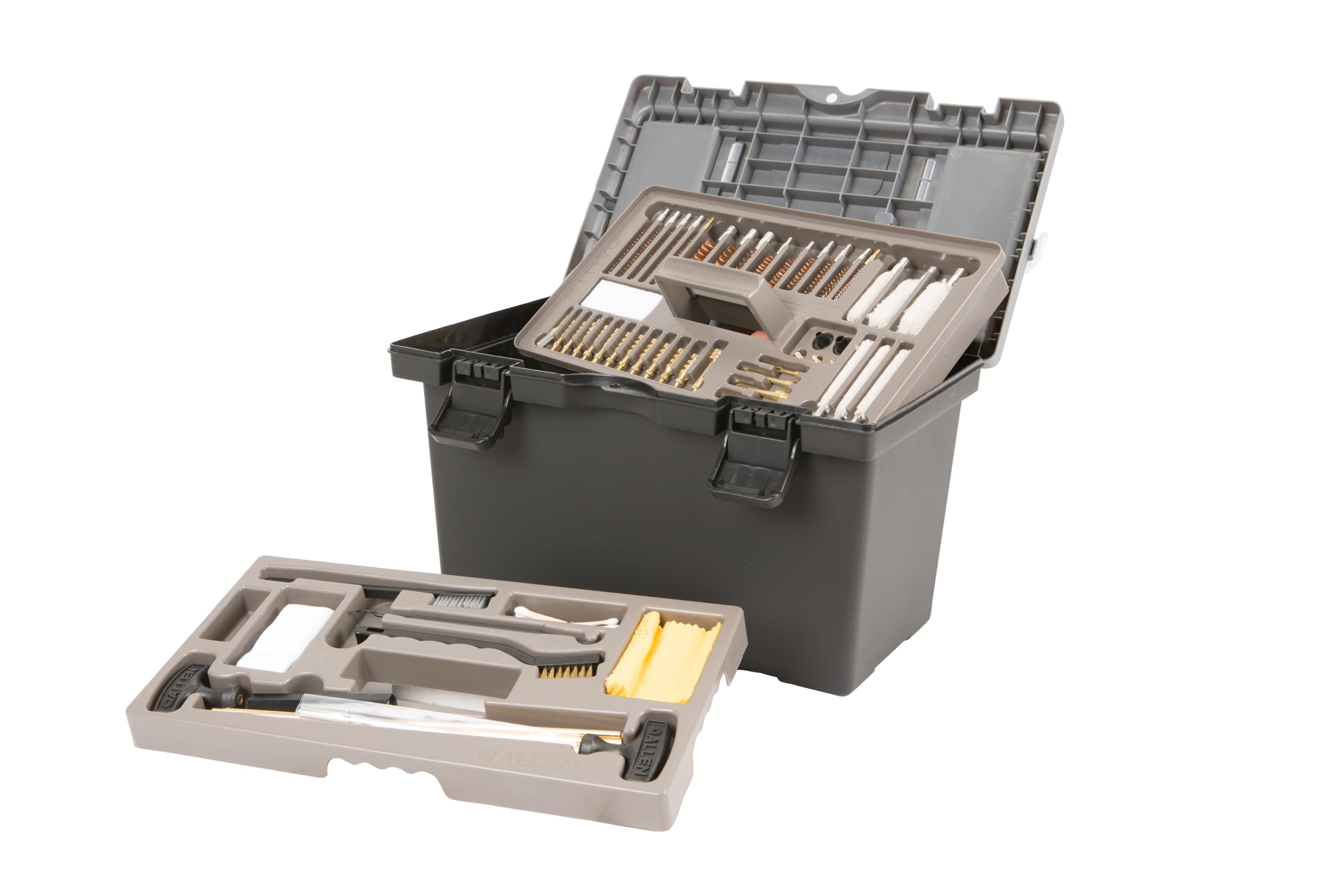 Photo 1 of Allen Company Universal Gun Cleaning Kit & Tool Box - Rifle, Shotgun & Handgun Gun Cleaner Kit - 65-Piece - Gun Accessories for Men and Women - Cleaning Kit Gun Case - Black