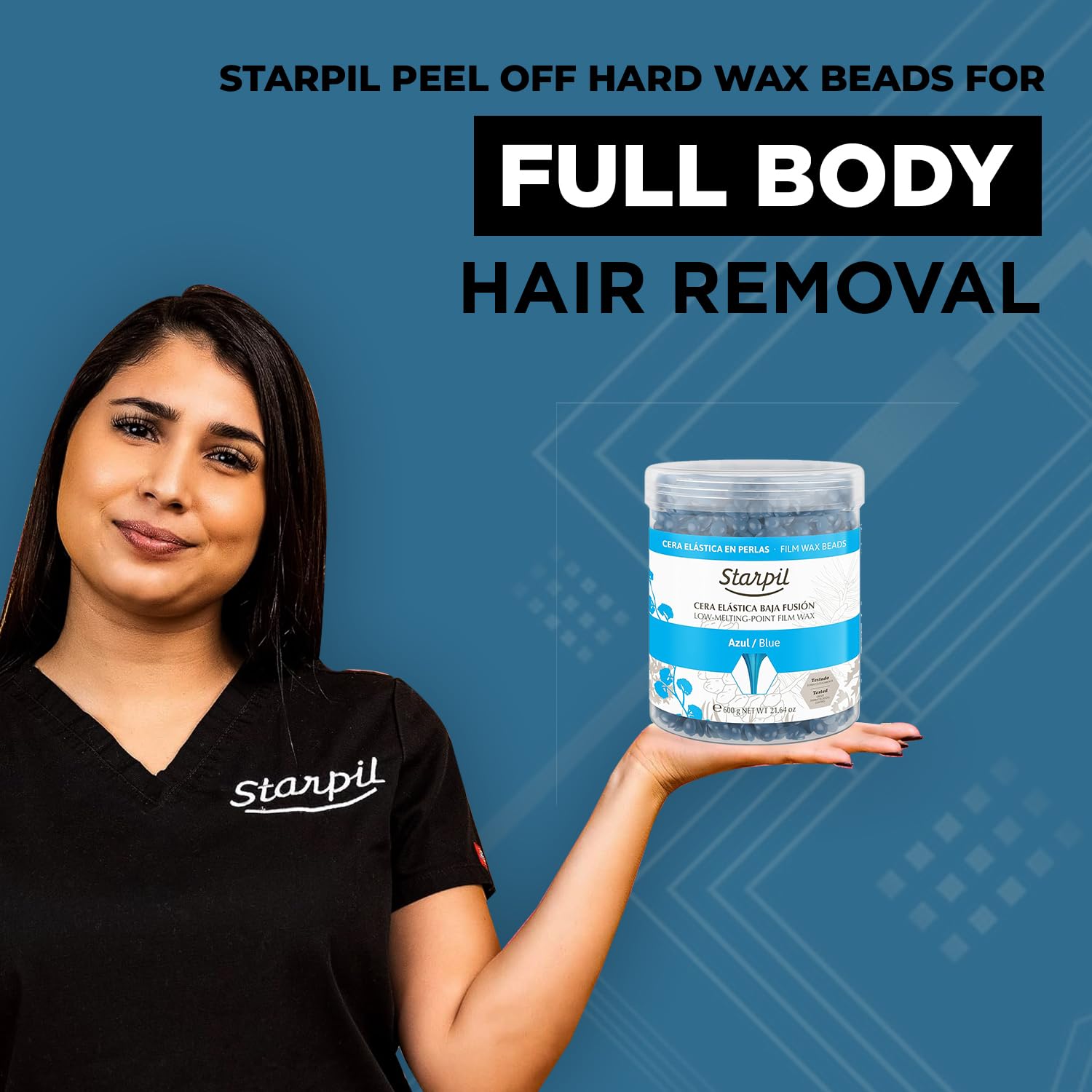 Starpil Filmwax Blue Azul Beads (Polymer Blend) 600g