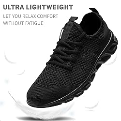 YOSFDC Men's Running Shoes Walking Slip On