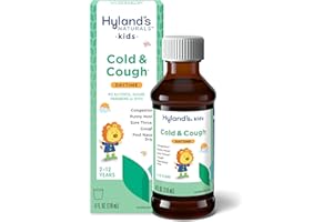 Hyland's Kids Cold and Cough, Daytime Cough Syrup Medicine for Kids Ages 2 and up, Decongestant, Sore Throat Relief, Natural Treatment for Common Cold Symptoms, 4 Fl Oz