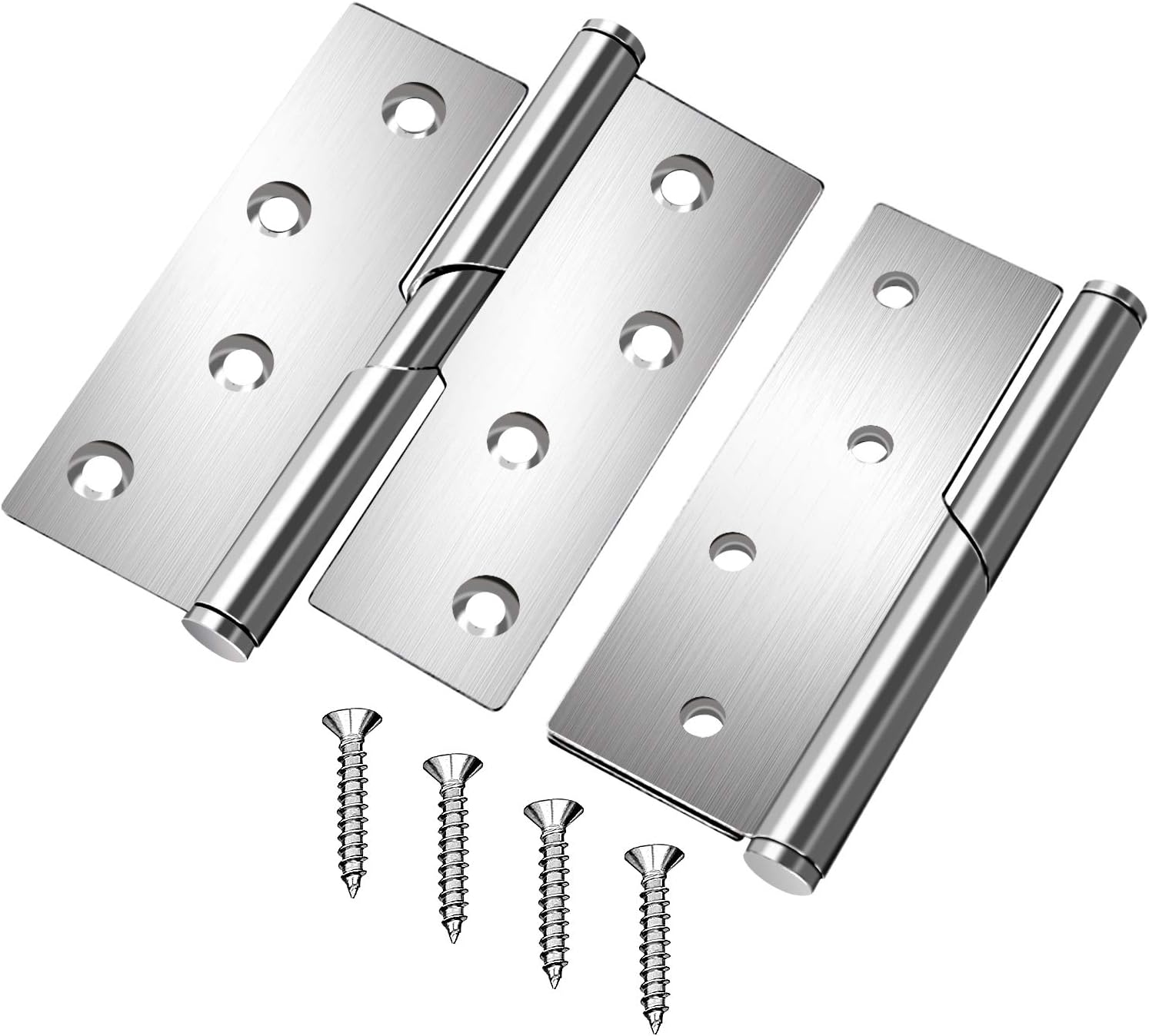 DMGARDEN 2 pcs Thickened Stainless Steel Right Lifting Hinge,Rising Right Handed Lift Off Door Hinge(4'')(100x79mm)