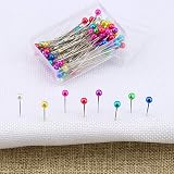 AIEX 100Pcs 1.5in Plastic Ball Head Sewing Pins Multicolor for Craft view 5