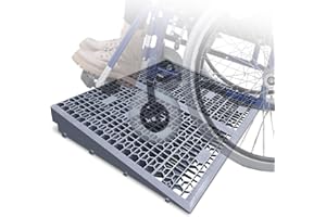 ROBLOCK 4 Inch Rise Detachable Ramps for Wheelchairs for Home Steps Entry, Portable Modular Threshold Wheelchair Ramps for Doorways, Load Capacity 3000 LBS, 2 PCS