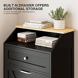 GAZHOME 13 Gallon Tilt Out Trash Cabinet, Upgrade
