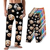 Custom Pajama Pants with Face customized PJ Pants Christmas Valentine gifts for Men Women