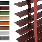 2" Slats Indoor Wood Blinds, Cordless Wooden Window