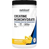 Nutricost Creatine Monohydrate Powder (Pineapple Mango, 500 Gram) - Micronized Creatine Supplement - Vegan, Non-GMO, Gluten Free