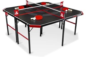 EastPoint Sports Hyper Pong 4-Way Table Tennis - Four Square Ping Pong Mashup Fun for The Whole Family