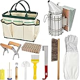 Blisstime 12pcs Bee Hives Starter Kit Beekeeping Supplies, Bee Keeping Supplies-All, Bee Supplies and Equipment with Bee Smoker, Honey Bee Hive Tools for Beginners and Bee Keeper