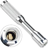 HOOTSUM Large Bore Lock-On Air Chuck with 1/4&rdquo; NPT Female Thread, Straight Long-Reach for Tires with Large Bore and Super Large Bore Valves
