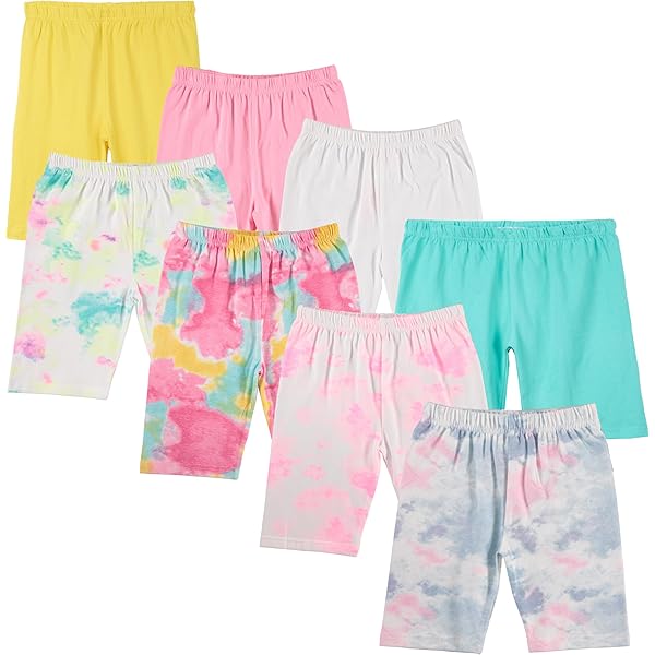 Amazon.com: BTween Girls 4 Pack Athletic Bike Shorts