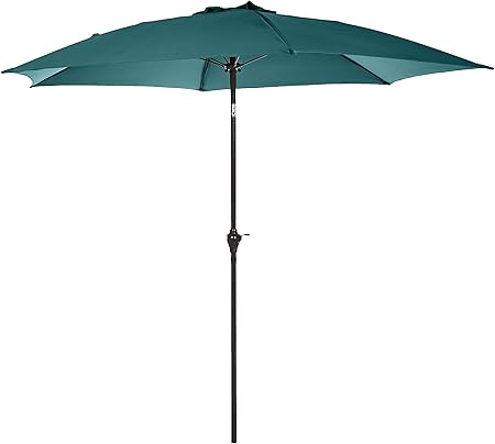 Amazon Com Amazonbasics Jc009 Patio Umbrella 9 Foot Green Garden Outdoor