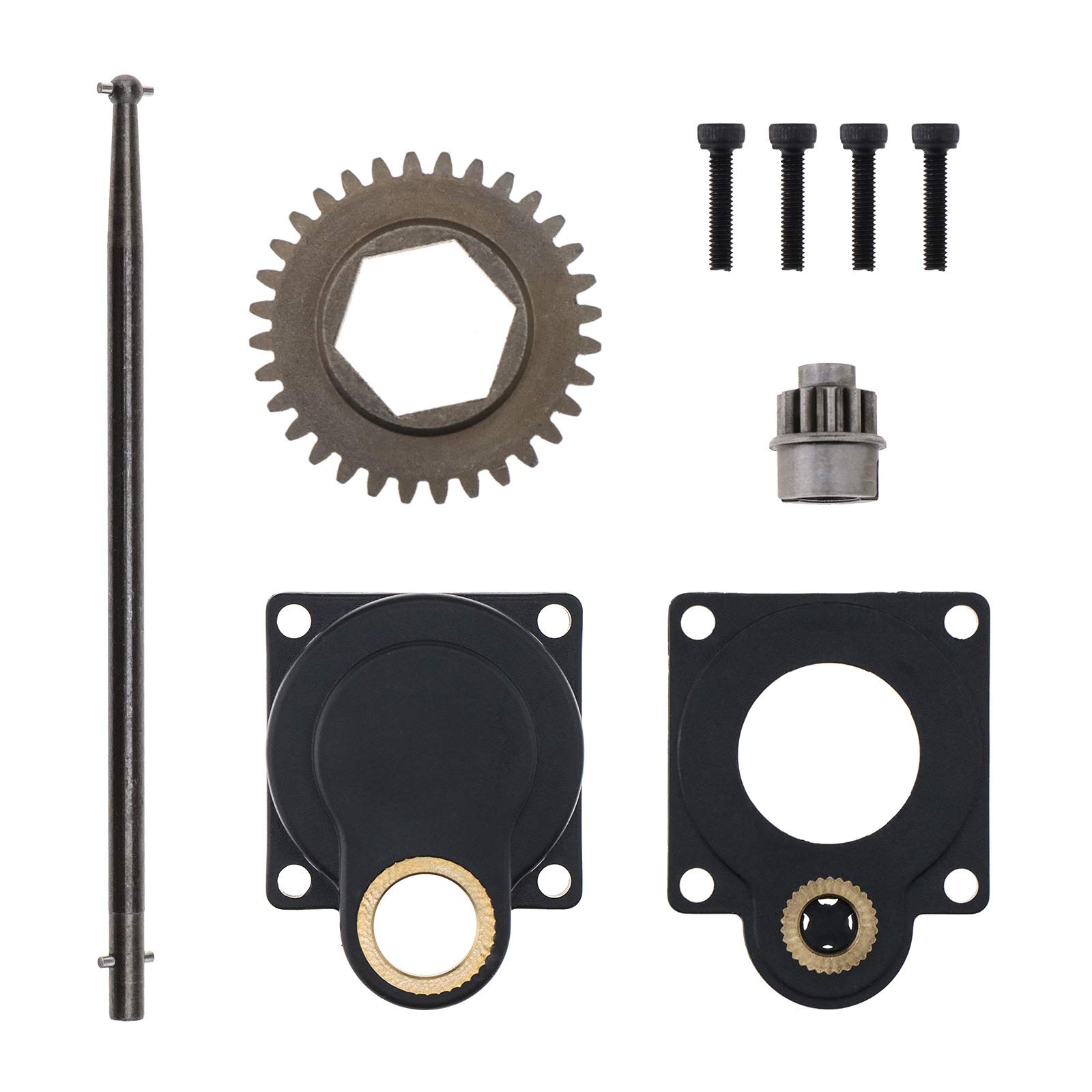 OTOTEC Electric Roto Starter Back Cover Backplate 11011 12mm Start Rod With Screws Compatible With HSP 1/10 16/18/21 Nitro Engine RC Model Car Part