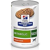 Hill's Prescription Diet Metabolic Weight Management Chicken Flavor Wet Dog Food, Veterinary Diet, 13 oz. Cans, 12-Pack