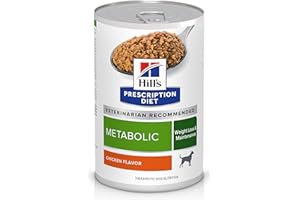 Hill's Prescription Diet Metabolic Weight Management Chicken Flavor Wet Dog Food, Veterinary Diet, 13 oz. Cans, 12-Pack