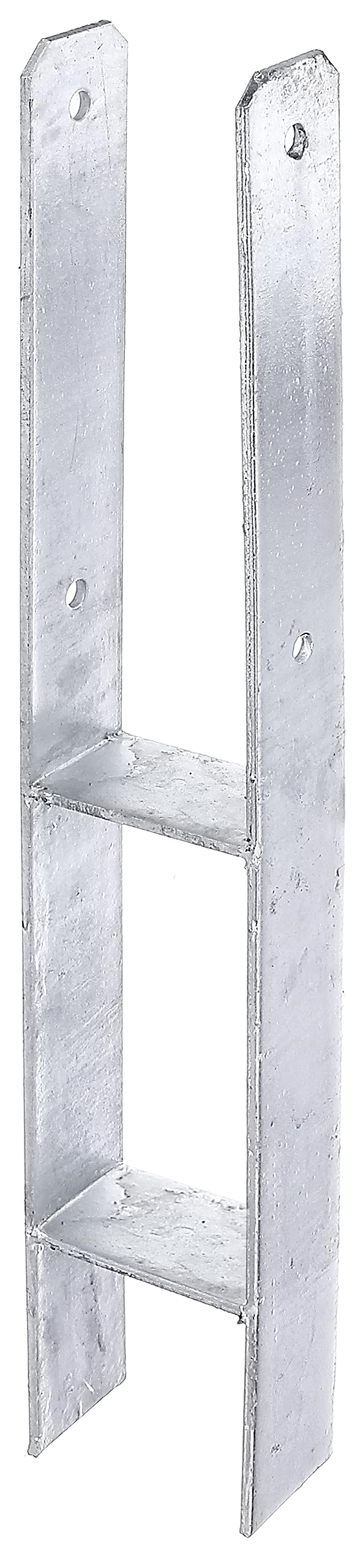 GAH-Alberts 213824 Hot-Dip Galvanised H-Post Support, Total Height: 600 mm, Material Thickness: 5 mm, Width: 91 mm