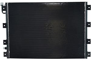 TRQ Air Conditioning A/C Condenser Compatible with 2007 Kenworth C500 1987-1990 K100E 1999-2005 T2000 2009 T270 1996-2005 T300 1991-1996 T400 1988-2007 T600A 1987-2013 T800 1982-2007 W900