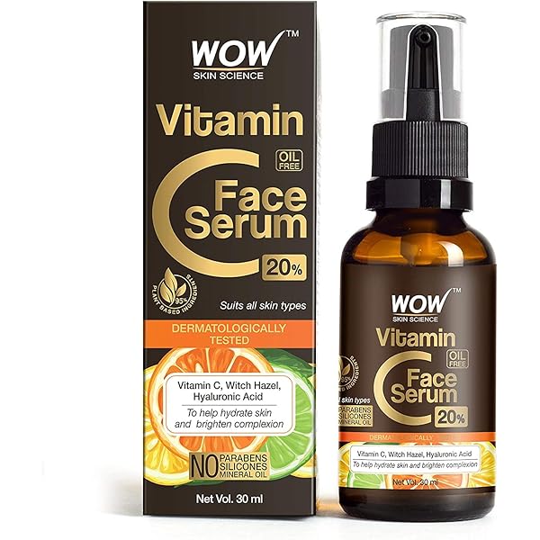 wow skin science brightening vitamin c foaming face wash