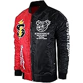 SCREENSHOT Hip-Hop Urban NYC Fashion Padded Bomber Jacket - Quilted Linning Outdoor Streetwear Graffiti Patch Zip Up Top