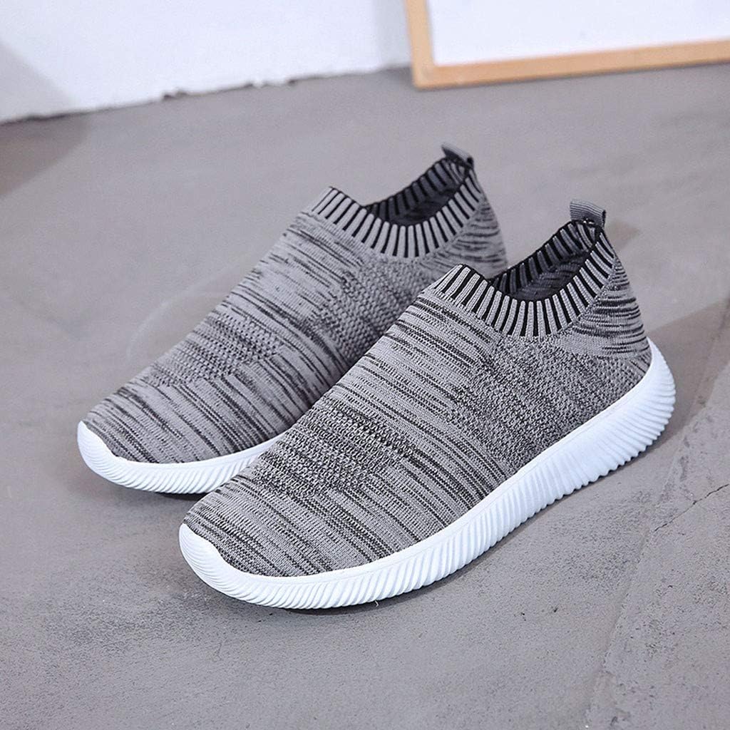 Mymyguoe Damen Bunte Gewebte Schuhe Leichte Laufschuhe Sneakers