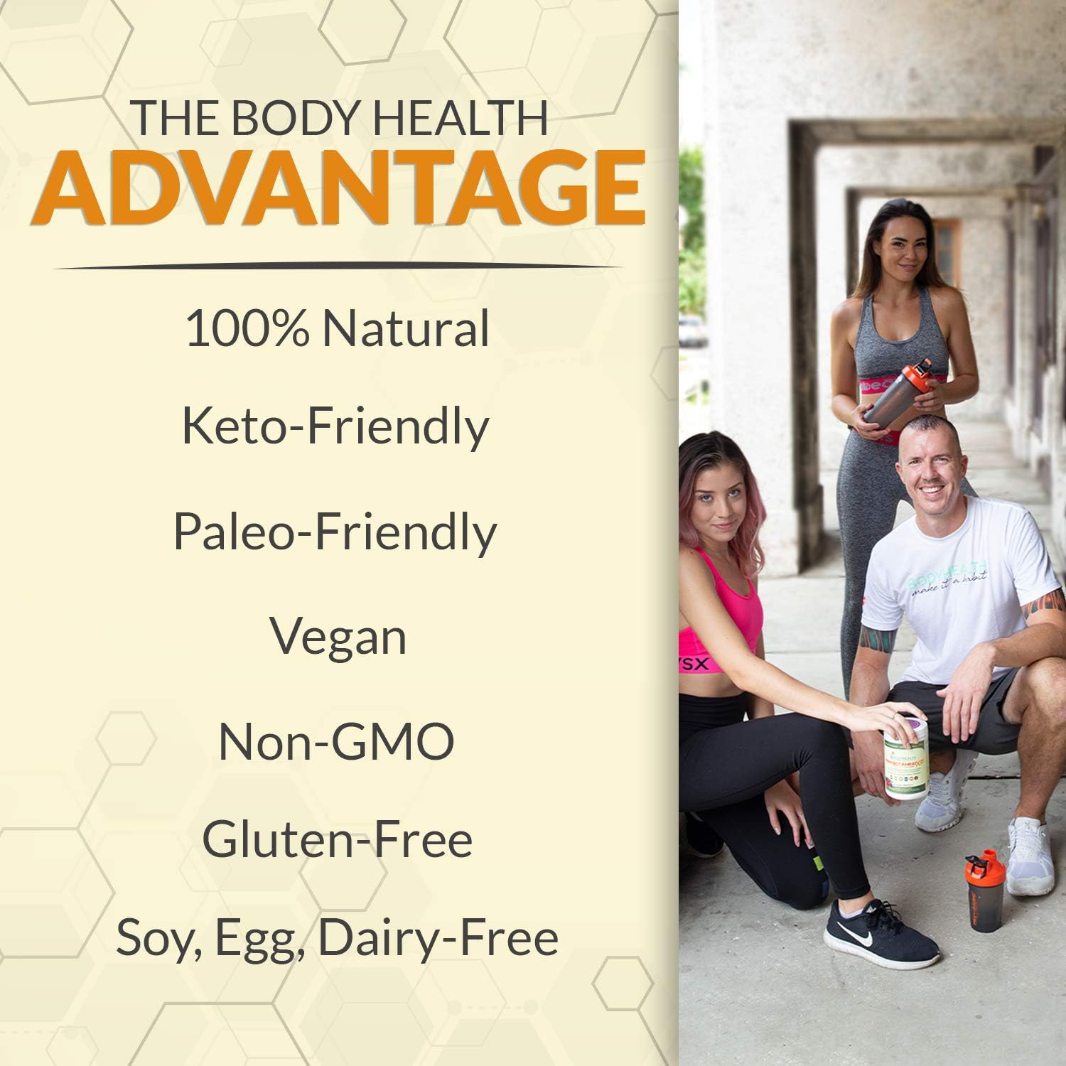 BodyHealth PerfectAmino Tablets (1PK), All 8 Essential Amino Acids with BCAAs + Lysine, Phenylalanine, Threonine, Methionine, Tryptophan, Supplement for Muscle Mass Production, Recovery & Strength: Health & Personal Care