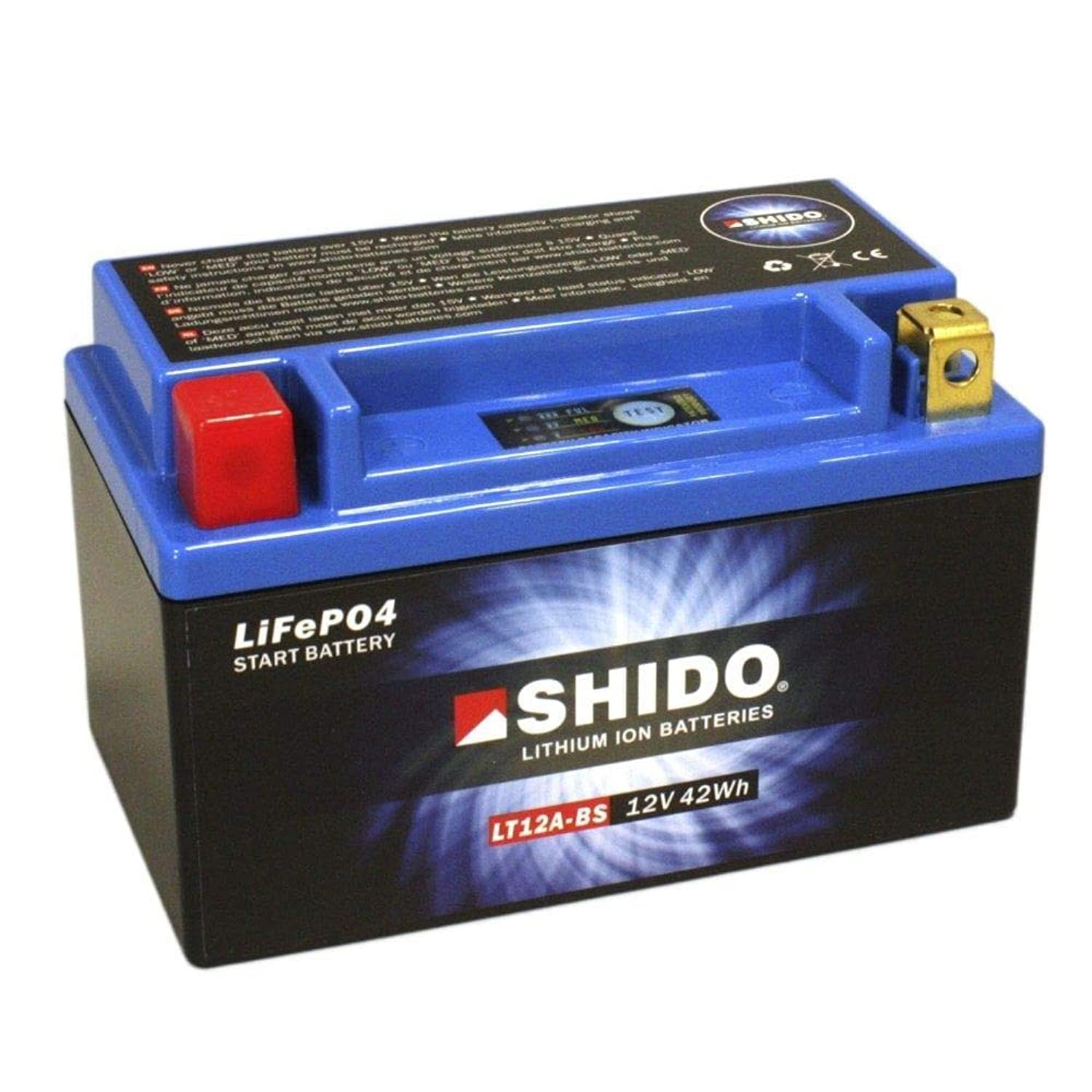 SHIDO LT12A-BS LION -S- Lithium-Ion Battery-Blue