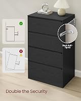 VASAGLE KAILYN Chest of Drawers 4 Drawers 60.2 x 40.4 x 97.4 cm view 6