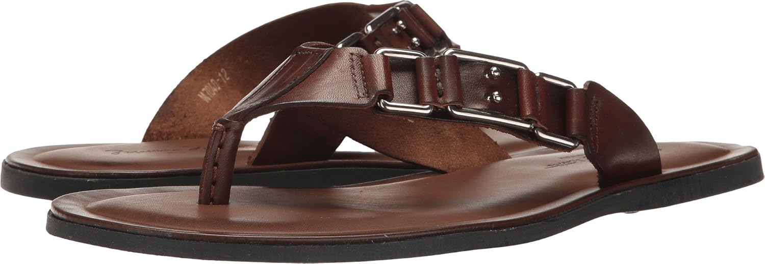 Amazon.com | Massimo Matteo Men's Buckle Thong Marrone Sandal | Sandals