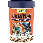 Tetra Goldfish Variety Pellets Fish Food, 1.87 oz | Nutritionally Balanced Daily Diet for Goldfish, Bite-Size Floating Pellets Support Immune System &amp; Enhance Color, Feed Daily