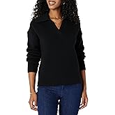 Amazon Essentials Women's Regular-Fit Midweight Cotton Polo Pullover Sweater