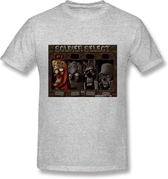 Amazon Co Jp 左右服饰 メタルスラッグソルジャーセレクト メンズ Tシャツ Gray Xl 服 ファッション小物