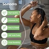 SAMODRA Shower Hose 1.5m 10mm Large Bore Chrome Stainless Steel Leakproof view 8
